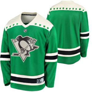 Herren Pittsburgh Penguins Eishockey Trikot Blank Grün 2020 St. Patrick’s Day Breakaway